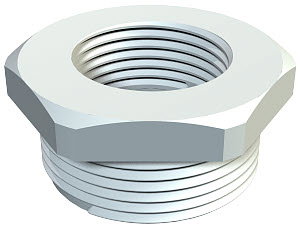 Reduktion M32-M12, PA, lichtgrau, RAL 7035
