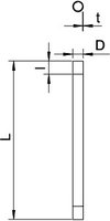 Aluminiumrohr mit Gewinde M16x1,5,3000, Alu