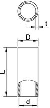 Stapa Gewindemuffe mit Gewinde M63x1,5, St, DN