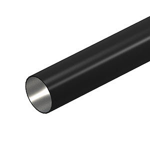 Stapa Steckrohr ohne Gewinde Ø16, 3000mm, St, PE50, tiefschwarz, RAL 9005