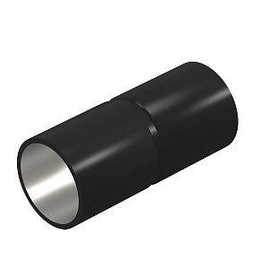 Stapa Steckmuffe ohne Gewinde Ø16mm, St, PE50, tiefschwarz, RAL 9005