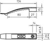 Kabelklammer 1x8 NYM3x1,5, PBT, steingrau, RAL 7030