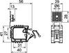 Grip-Sammelhalterung mit Anreihkontur 10x NYM3x1,5, PP, lichtgrau, RAL 7035