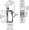 Grip-Sammelhalterung flammwidrig 960°C 20x NYM3x1,5, PP, steingrau, RAL 7030