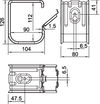 Grip-Sammelhalterung 70x NYM3x1,5, St, FS