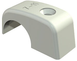 ISO-Nagelschelle 4-7mm, PP, lichtgrau, RAL 7035