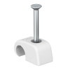 Haft-Clip 4-7mm, L25, PP, reinweiß, RAL 9010