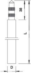 Staberder standard 1,5m, St, FT