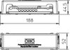 Potentialausgleichsschiene 188mm, CuZn, grau