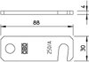 Überleger für BigBar 12xM10, A2, 1.4301