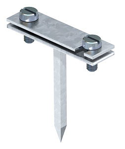 Abstandhalter mit Spitze für Erdleiter 30mm, St, G