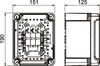 Generatoranschlusskasten 1 PV-String auf 1 WR-MPP 900V DC, lichtgrau, RAL 7035