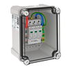 Generatoranschlusskasten 1 PV-String auf 1 WR-MPP 1000V DC, lichtgrau, RAL 7035