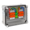 Generatoranschlusskasten 2x1 PV-String auf 2 WR-MPP 900V DC, lichtgrau, RAL 7035