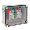 Generatoranschlusskasten 2x1 PV-String auf 2 WR-MPP 1000V DC, lichtgrau, RAL 7035