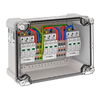 Generatoranschlusskasten 3x1 PV-String auf 3 WR-MPP 1000V DC, lichtgrau, RAL 7035