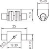 Adapter für Dachleitungshalter universal Ø4mm, PP, schwarz