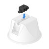 Adapter für Dachleitungshalter universal Ø4mm, PP, schwarz