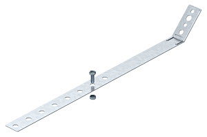 Regenrohrschelle verstellbar 420mm, St, FS