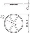 Basissystem ohne Dübel für FangFix 16kg, PP, schwarz