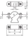 Leitungshalter für isCon-Ableitung grau Ø26mm, A2, 1.4301