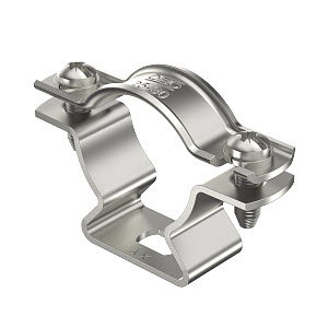 Leitungshalter für isCon-Ableitung grau Ø26mm, A2, 1.4301