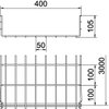 Gitterrinne GRM 105x400x3000, St, G