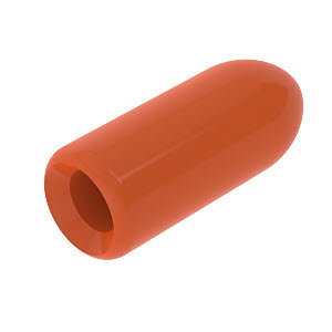 Schutzkappe für Gitterrinne 4,8mm 4,8mm, PVC, reinorange, RAL 2004