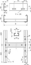 Steigeleiter mittelschwer mit CPS-Sprosse 60x300x6000, St, FS