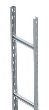 Steigeleiter mittelschwer mit CPS-Sprosse 60x300x6000, St, FS