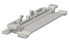 Oberteilklammer 110mm, PVC, lichtgrau, RAL 7035
