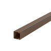Wand- und Deckenkanal mit Bodenlochung 20x20x2000, PVC, sepiabraun, RAL 8014