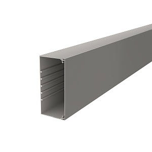 Wand- und Deckenkanal mit Bodenlochung 80x170x2000, PVC, steingrau, RAL 7030