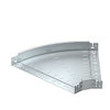 Bogen 45° mit Schnellverbindung 60x500, St, FS
