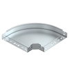 Bogen 90° mit Schnellverbindung 60x300, St, FS