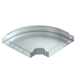 Bogen 90° mit Schnellverbindung 60x300, St, FS