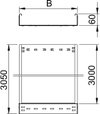 Kabelrinne MKSMU ungelocht, Schnellverbindung 60x400x3050, St, FS