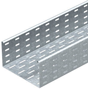 Kabelrinne MKS gelocht, mit Verbinder 110x300x3000, St, FS
