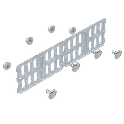 Längs- und Winkelverbinder für Kabelrinne, horizontal 60x200, St, FT