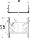 Längsverbinder-Set für Kabelrinne Magic 110x400x200, St, FS
