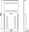 Winkelverbinder vertikal für Weitspann-System 110 110x250, St, FS
