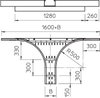 Anbau-Abzweigstück für Weitspannkabelrinne 110 110x600, St, FS