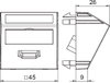 Multimediaträger HDMI Buchse mit Schraubanschluss 45x45mm, PC, reinweiß, RAL 9010