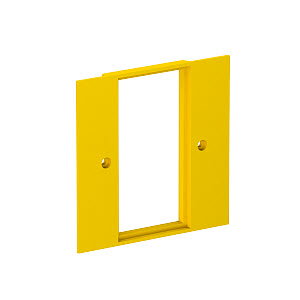 Abdeckplatte 2-fach Modul 45 95x95mm, PA, rapsgelb, RAL 1021