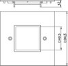 Abdeckplatte 1-fach Modul 45 95x95mm, PA, rapsgelb, RAL 1021
