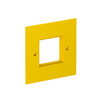 Abdeckplatte 1-fach Modul 45 95x95mm, PA, rapsgelb, RAL 1021