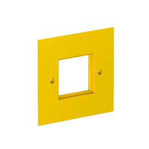 Abdeckplatte 1-fach Modul 45 95x95mm, PA, rapsgelb, RAL 1021