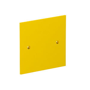 Abdeckplatte blind 95x95mm, PA, rapsgelb, RAL 1021