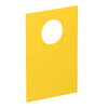 Abdeckplatte 1x Anbausteckdose 38x38 166x105mm, PVC, rapsgelb, RAL 1021