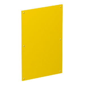 Abdeckplatte blind 160x105mm, PVC, rapsgelb, RAL 1021